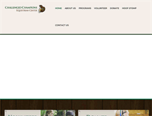 Tablet Screenshot of challengedchampions.com